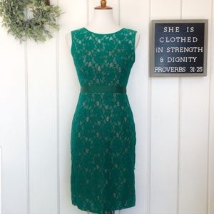 BCBGMAXAZRIA Fitted Lace Dress